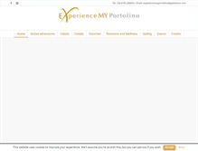 Tablet Screenshot of experiencemyportofino.com